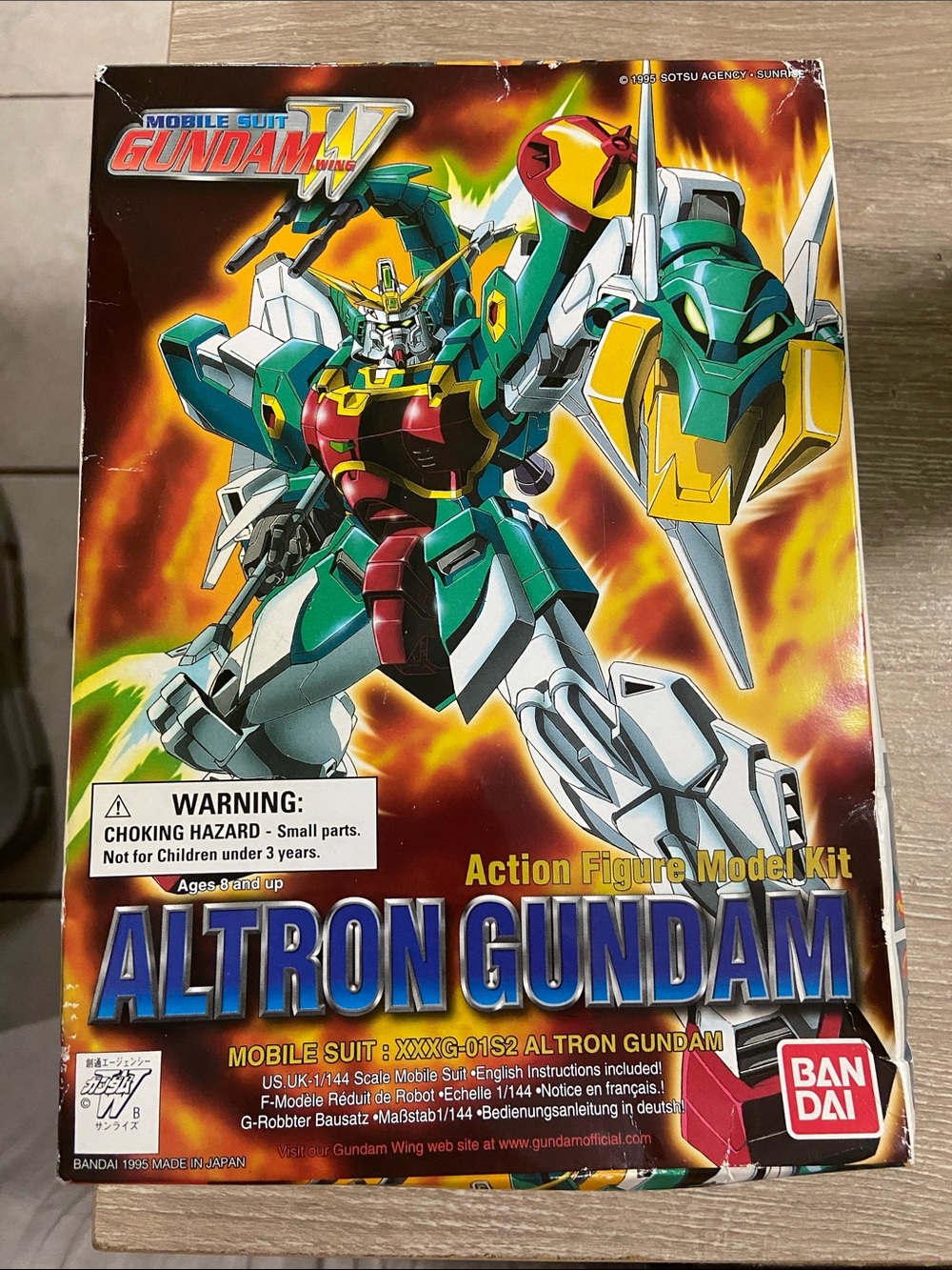 Bandai ALTRON Gundam 1:144 Scale Model Kit 1995 NEW SEALED BAGS w/ Box